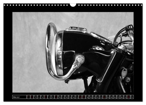 Produktbild: BMW R69S in schwarzweiss (Wandkalender 2027 DIN A3 quer), CALVENDO Monatskalender