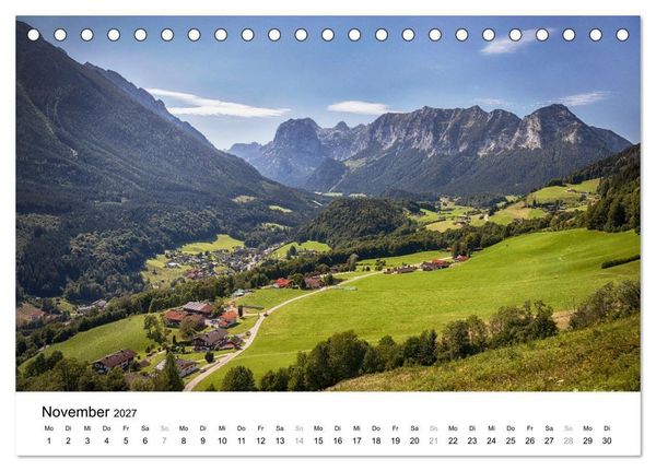 Produktbild: Berchtesgadener Land - Wanderhighlights in Bayern (Tischkalender 2027 DIN A5 quer), CALVENDO Monatskalender