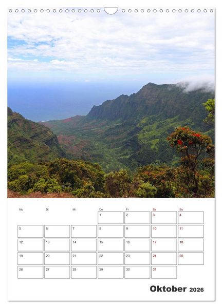 Produktbild: Hawaii - Reiseplaner (Wandkalender 2026 DIN A3 hoch), CALVENDO Monatskalender