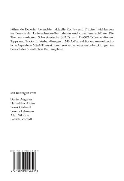 Produktbild: Mergers & Acquisitions &ndash; Aktuelle Entwicklungen in Recht und Praxis