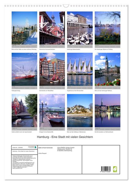 Produktbild: Hamburg - Eine Stadt mit vielen Gesichtern (Wandkalender 2026 DIN A2 hoch), CALVENDO Monatskalender