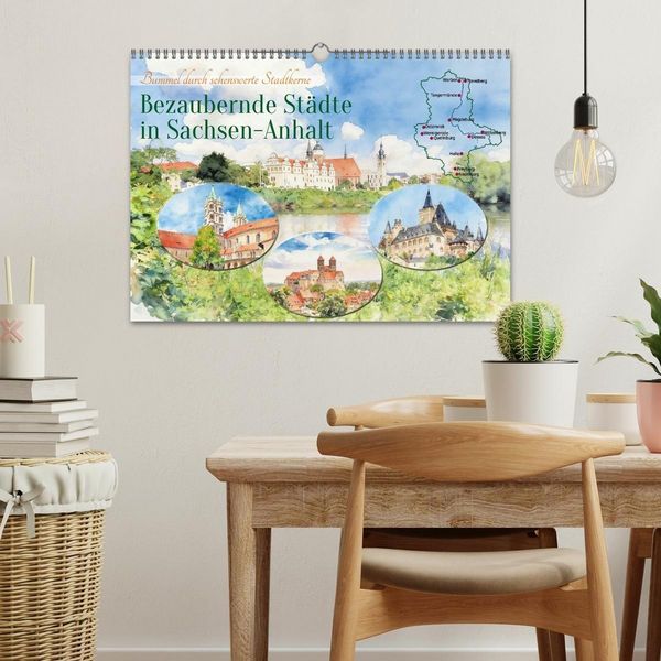 Produktbild: Bezaubernde St&auml;dte in Sachsen-Anhalt (Wandkalender 2027 DIN A3 quer), CALVENDO Monatskalender