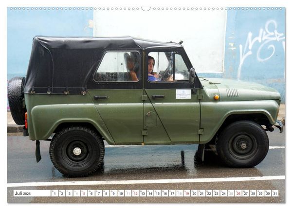 Produktbild: Sowjet-Legende - Der Gel&auml;ndewagen UAZ-469 in Kuba (Wandkalender 2026 DIN A2 quer), CALVENDO Monatskalender