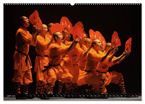 Produktbild: Kung Fu du Mont Song (Calendrier mural 2026 DIN A2 vertical) calendrier de bureau
