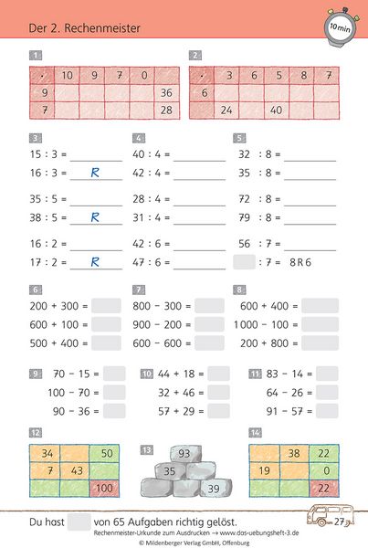 Produktbild: Das &Uuml;bungsheft Mathematik 3 - &Uuml;berarbeitete Neuauflage