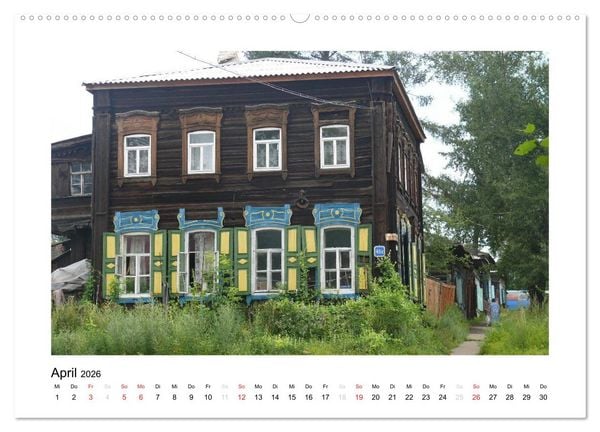 Produktbild: Holzh&auml;user in Irkutsk (hochwertiger Premium Wandkalender 2026 DIN A2 quer), Kunstdruck in Hochglanz