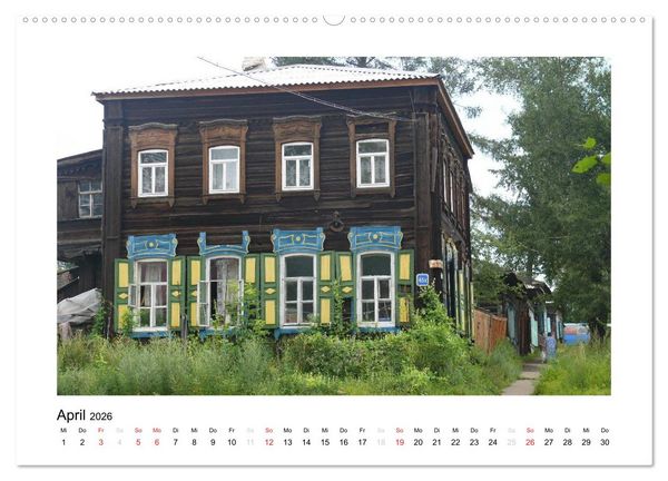 Produktbild: Holzh&auml;user in Irkutsk (Wandkalender 2026 DIN A2 quer), CALVENDO Monatskalender