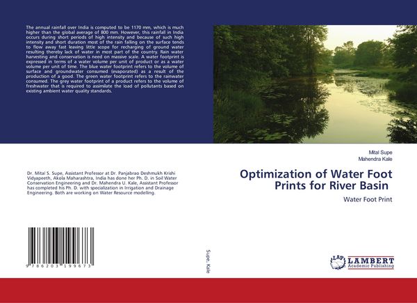 Produktbild: Optimization of Water Foot Prints for River Basin