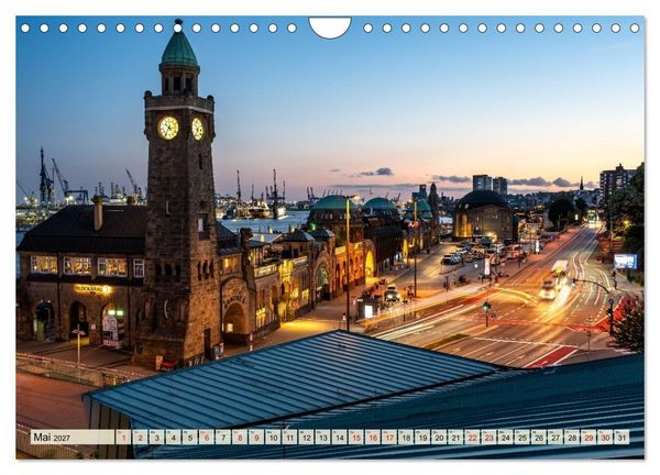 Produktbild: Hamburger N&auml;chte (Wandkalender 2027 DIN A4 quer), CALVENDO Monatskalender