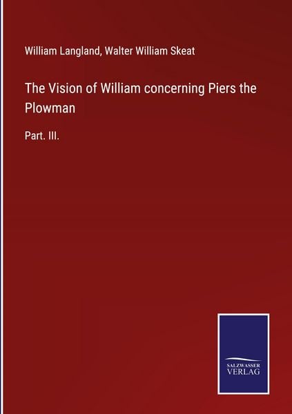 Produktbild: The Vision of William concerning Piers the Plowman