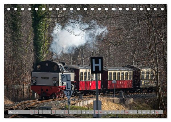 Produktbild: Molli- Mecklenburgische B&auml;derbahn (Tischkalender 2027 DIN A5 quer), CALVENDO Monatskalender