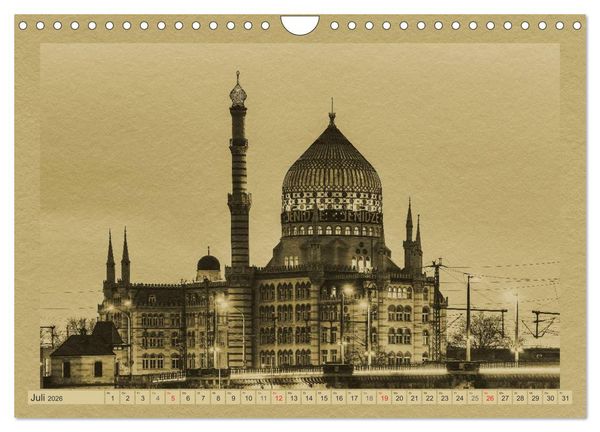 Produktbild: Dresden - Ein Kalender im Zeitungsstil (Wandkalender 2026 DIN A4 quer), CALVENDO Monatskalender