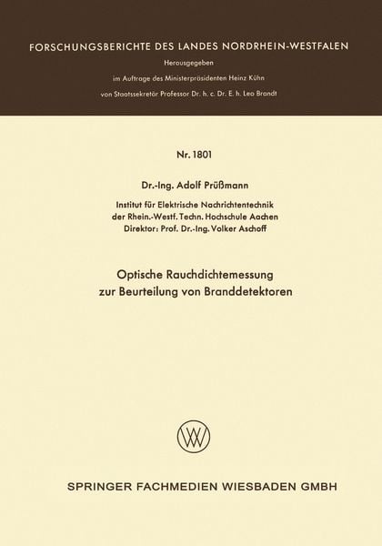 Produktbild: Optische Rauchdichtemessung zur Beurteilung von Branddetektoren
