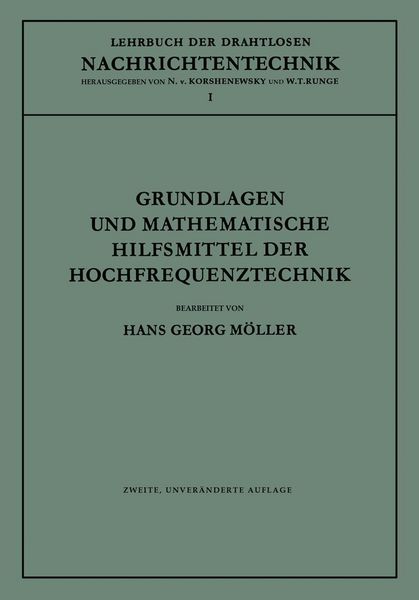 Produktbild: Grundlagen und mathematische Hilfsmittel der Hochfrequenztechnik