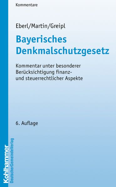 Produktbild: Bayerisches Denkmalschutzgesetz