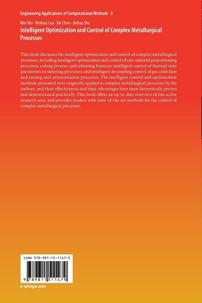 Produktbild: Intelligent Optimization and Control of Complex Metallurgical Processes
