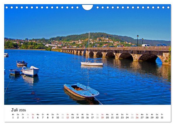 Produktbild: Jakobsweg - Camino Ingles (Wandkalender 2026 DIN A4 quer), CALVENDO Monatskalender