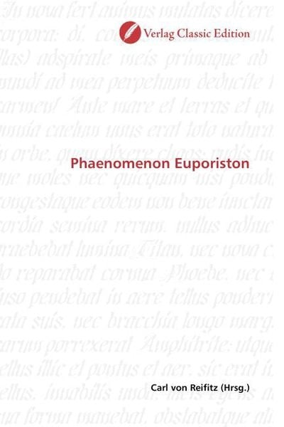 Phaenomenon Euporiston, Taschenbuch von , Classic Edition, 9783869328461