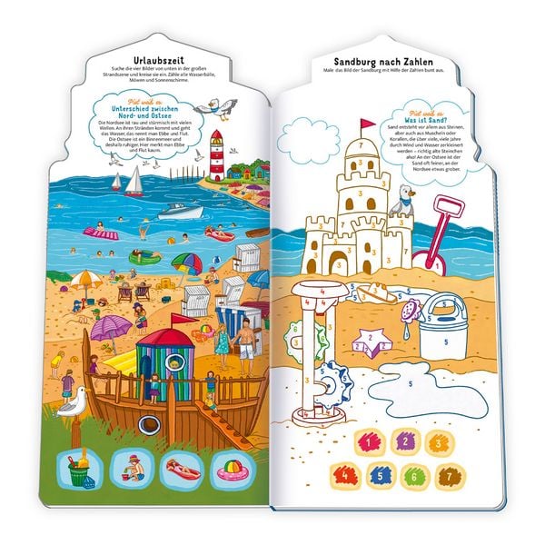 Produktbild: TR&Ouml;TSCH - Malbuch Mein kunterbuntes Spiel- und Malbuch Am Meer