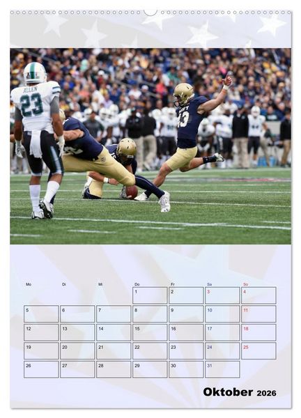 Produktbild: American Football - Kickoff (Wandkalender 2026 DIN A2 hoch), CALVENDO Monatskalender