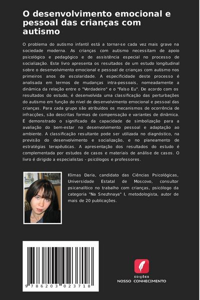 Produktbild: O desenvolvimento emocional e pessoal das crian&ccedil;as com autismo
