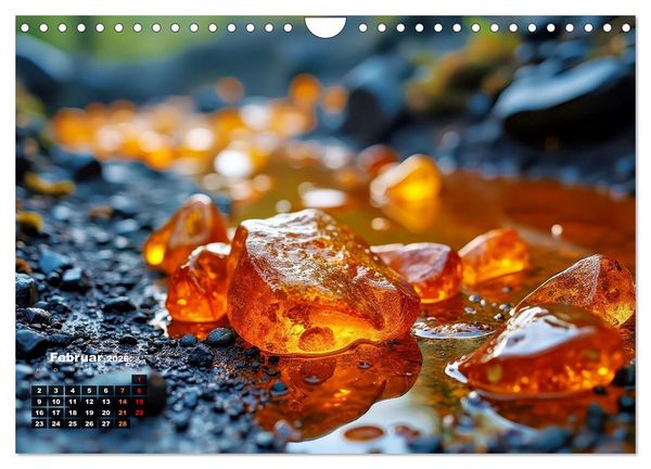 Produktbild: Bernstein mit Einschl&uuml;ssen (Wandkalender 2026 DIN A4 quer), CALVENDO Monatskalender