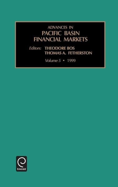 Produktbild: Advances in Pacific Basin Financial Markets