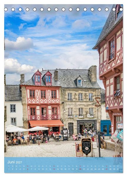 Produktbild: Bonjour Bretagne (Tischkalender 2027 DIN A5 hoch), CALVENDO Monatskalender
