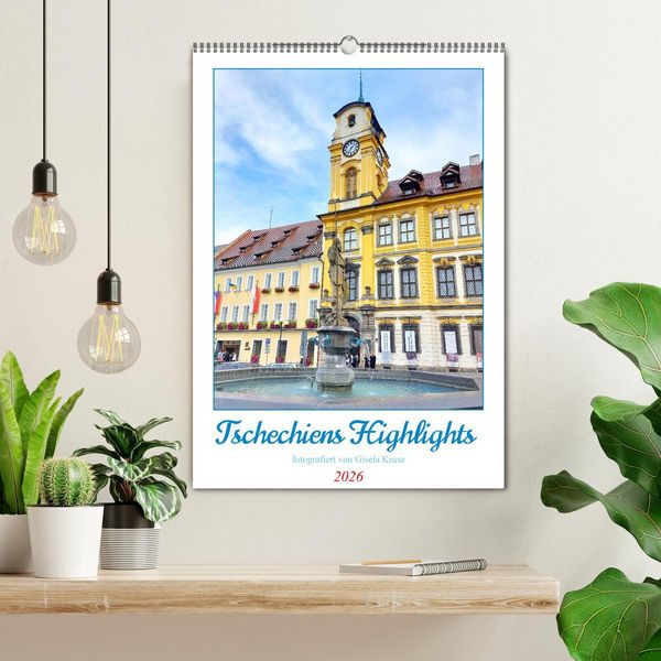 Produktbild: Tschechiens Highlights (Wandkalender 2026 DIN A2 hoch), CALVENDO Monatskalender