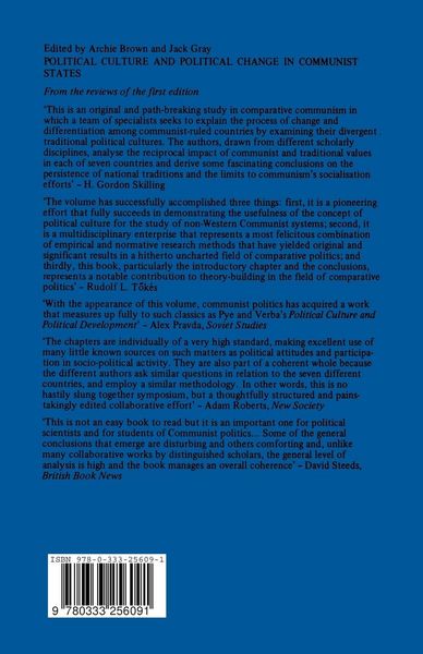 Produktbild: Political Culture and Political Change in Communist States