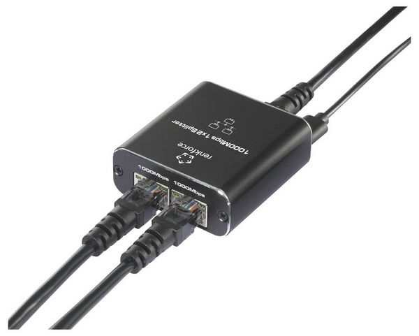 Produktbild: Renkforce RF-6739678 RF-GES-200 Netzwerk Switch RJ45 2 Port USB-Stromversorgung