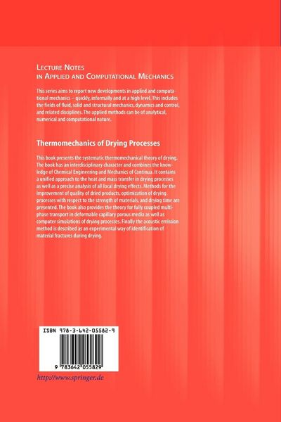 Produktbild: Thermomechanics of Drying Processes