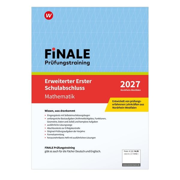 Produktbild: FiNALE Pr&uuml;fungstraining Erweiterter Erster Schulabschluss Nordrhein-Westfalen