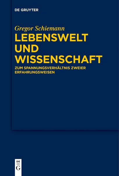 Produktbild: Lebenswelt und Wissenschaft