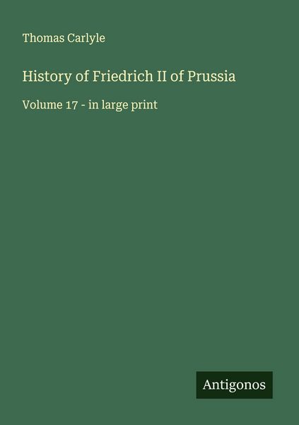 Produktbild: History of Friedrich II of Prussia