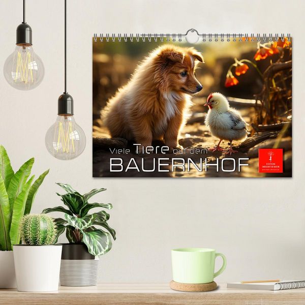 Produktbild: Viele Tiere auf dem Bauernhof (Wandkalender 2026 DIN A4 quer), CALVENDO Monatskalender