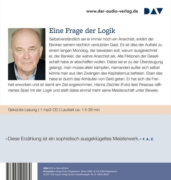 Produktbild: Ein anarchistischer Bankier