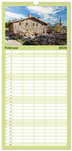 Produktbild: Familienplaner 2026 - Die S&uuml;dt&uuml;rkei entdecken mit 5 Spalten (Wandkalender, 21 x 45 cm) CALVENDO