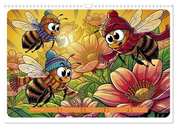 Produktbild: Lustige Bienchen - Comic (Wandkalender 2027 DIN A3 quer), CALVENDO Monatskalender