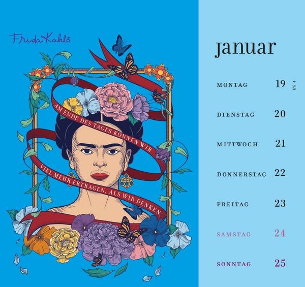 Produktbild: Frida Kahlo Postkartenkalender 2026