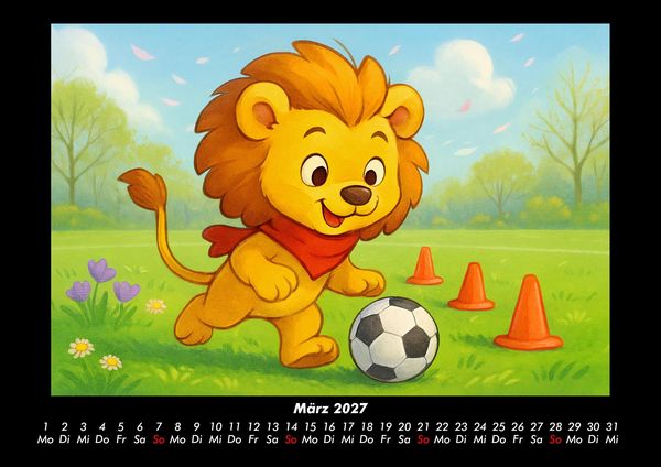 Produktbild: Buschi und das Fu&szlig;balljahr 2027 Fotokalender DIN A3