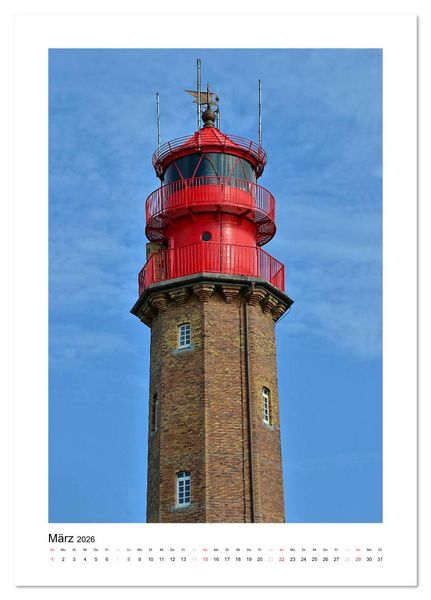 Produktbild: Leuchtt&uuml;rme - Impressionen der stillen Wachposten am Ufer (Tischkalender 2026 DIN A5 hoch), CALVENDO Monatskalender