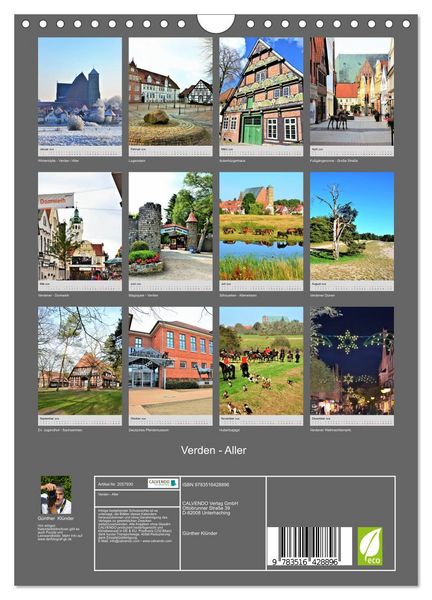 Produktbild: Verden - Aller (Wandkalender 2026 DIN A4 hoch), CALVENDO Monatskalender