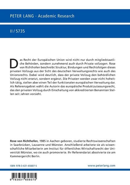 Produktbild: Privater Vollzug des Unionsrechts