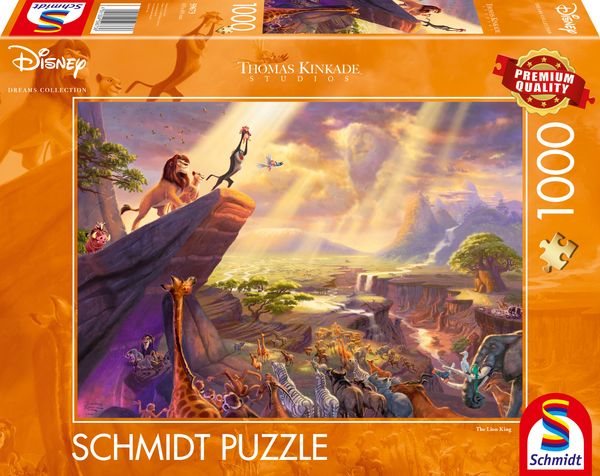 Produktbild: Puzzle Schmidt Spiele Thomas Kinkade K&ouml;nig der L&ouml;wen 1000 Teile