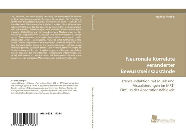 Neuronale Korrelate veränderter Bewusstseinszustände, Taschenbuch von Hannes Hempel, Südwestdeutscher Verlag für Hochschulschriften, 9783838117331