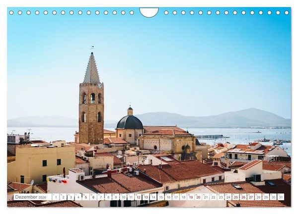 Produktbild: Sardinien. Sch&ouml;ne Landschaften und bunte St&auml;dte. (Wandkalender 2026 DIN A4 quer), CALVENDO Monatskalender