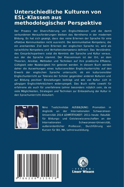 Produktbild: Unterschiedliche Kulturen von ESL-Klassen aus methodologischer Perspektive