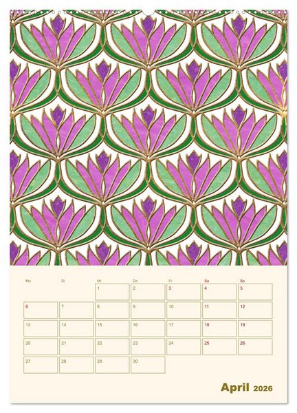 Produktbild: Art Deco Planer (hochwertiger Premium Wandkalender 2026 DIN A2 hoch), Kunstdruck in Hochglanz