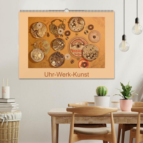 Produktbild: Uhr-Werk-Kunst (Wandkalender 2026 DIN A2 quer), CALVENDO Monatskalender